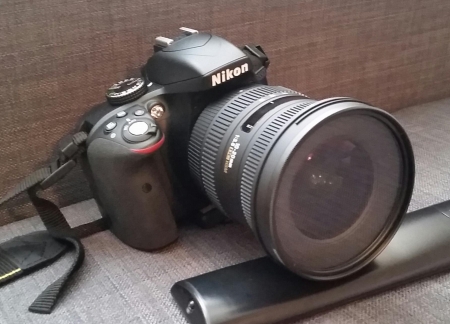 Nikon D3300 with Sigma 10-20 mm lens