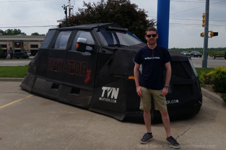 Jason Next to the Dominator 3