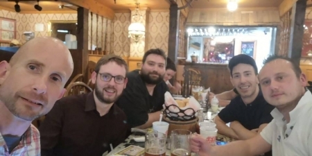 Storm chaser convergence at the Big Texan