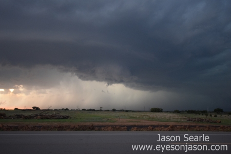 Funnel cloud on the storm