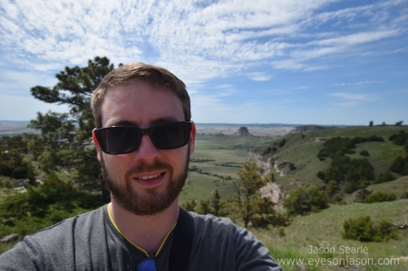 Jason on top of Scotts Bluff National Monument