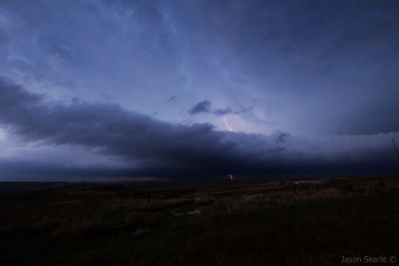 Lightning off Supercell in Canadian, Texas