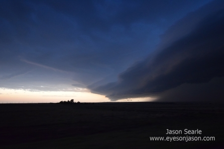 Structure now showing as it races eastwards