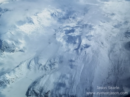 Mountains over greenland