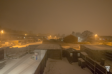 The blizzard-like conditions in Yate as the Beast from the East interacted with Storm Emma