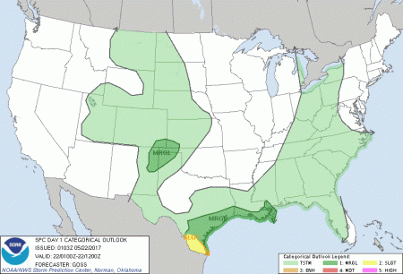 Slight Risk in the Panhandles