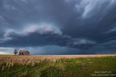 Approaching storm in Keyes Oklahoma