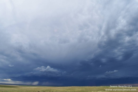 Early stage of the huge supercell today