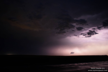 Evening lightning show